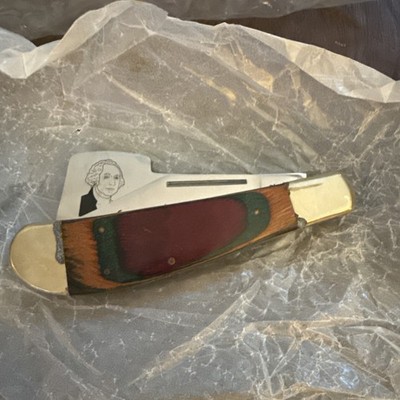 Frost Cutlery George Washington Cherry Tree Chopper  Colored Handle MIb