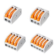 Lever Wire Connectors,120PCS Wire Connector Assortment Pack Compact Splicing ...