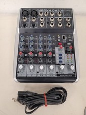 Behringer Xenyx QX602MP3 Mixer with USB MP3 Playback used tested with power cord