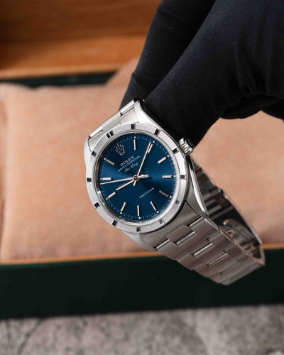 Rolex Air-King 14010M Blue Dial Steel 34mm Watch & Box ONLY (Warranty incl) - Picture 10 of 10