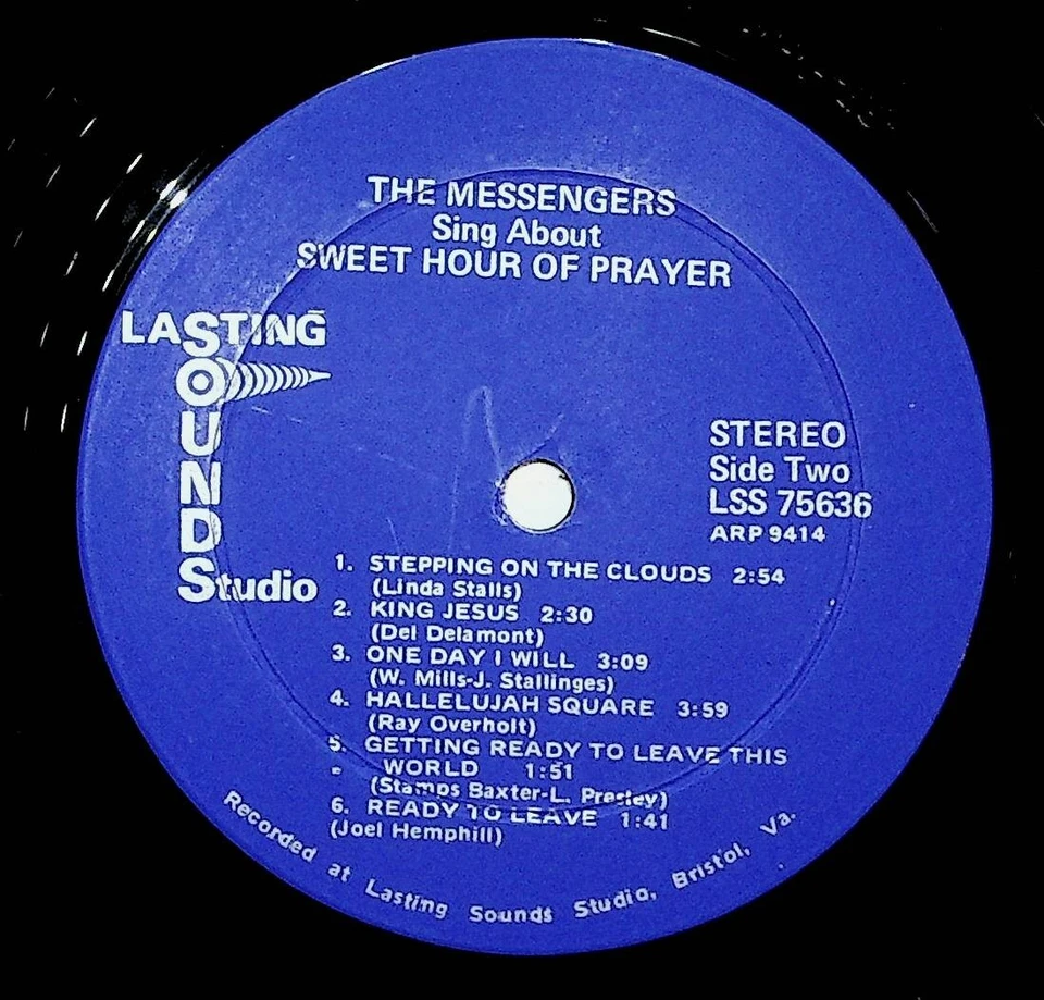 Bristol VA Messengers Sweet Hour Of Prayer Gospel Christian Vinyl LP Record VG+ - Image 4 of 4