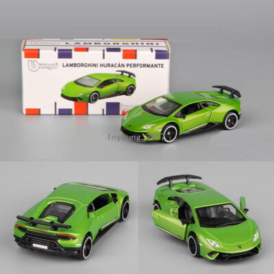 1:64 Lamborghini Huracan Performante Modellauto Die Cast Spielzeug Sammlung Grün