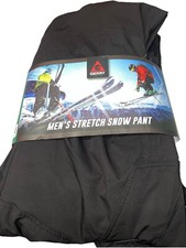 GERRY Snow Snowboard Ski Pants Fleece Lined 4-way Stretch Black Men's Size XL
