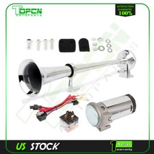 150db 12v Single Trumpet Air Horn Compressor Super Loud Kit For Car Lorry Boat