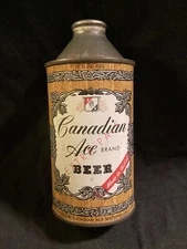"CLEAN" Canadian Ace Beer Cone Top Beer Can