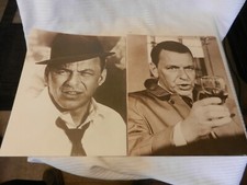 Pair of Frank Sinatra Black & White Prints With Drink & Hat 11 x 14