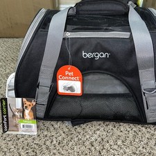 Bergen Pet Connect Carrier 88900 Black/Grey SM Dog Or Cat Up To 10lbs