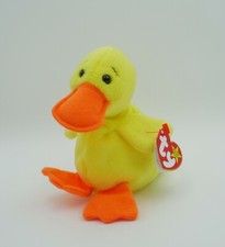Ty Beanie Baby "QUACKERS"  ORIGINAL  PVC "VINTAGE" MWMT w/ERRORS "COLLECTIBLE"