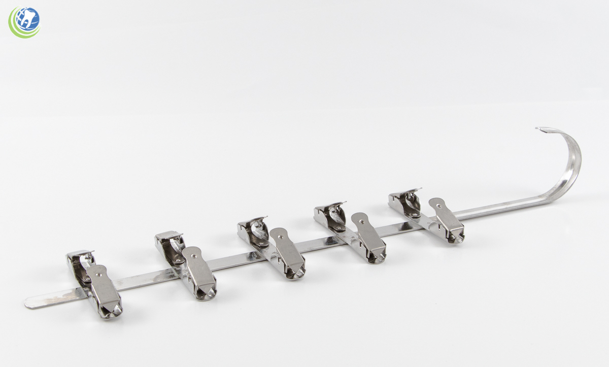 NEW DENTAL XRAY FILM HANGER 10 CLIPS FOR XRAY FILM DIP TANK DEVELOPER