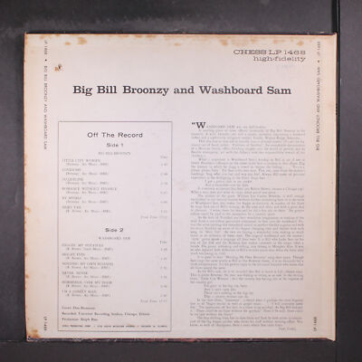 BIG BILL BROONZY & WASHBOARD SAM: big bill broonzy & washboard sam