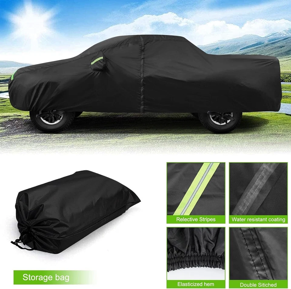 Cubierta de auto impermeable para camioneta Ford F-150 exterior polvo solar todo clima EE. UU. Foto 3 de 4
