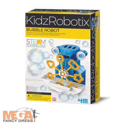KidzRobotix Bubble Maker Roboter pädagogisches MINT-Wissenschaftsspielzeug für Jungen & Mädchen 8+