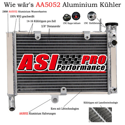 Aluminium Kühler Für Yamaha YZF600R Thunder cat 1997-2007 1998 1999 00 2006