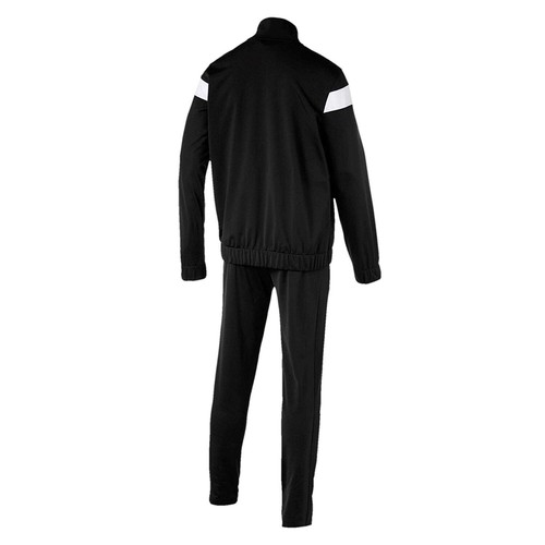 Conjunto de chándal deportivo Puma Techstripe Tricot para hombre entrenamiento físico negro blanco L - Imagen 4 de 12