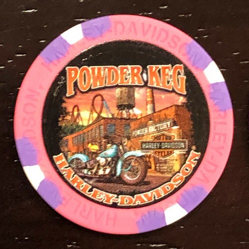 Powder Keg Harley Davidson, Mason, OH. Poker Chip * FULL COLOR eBay
