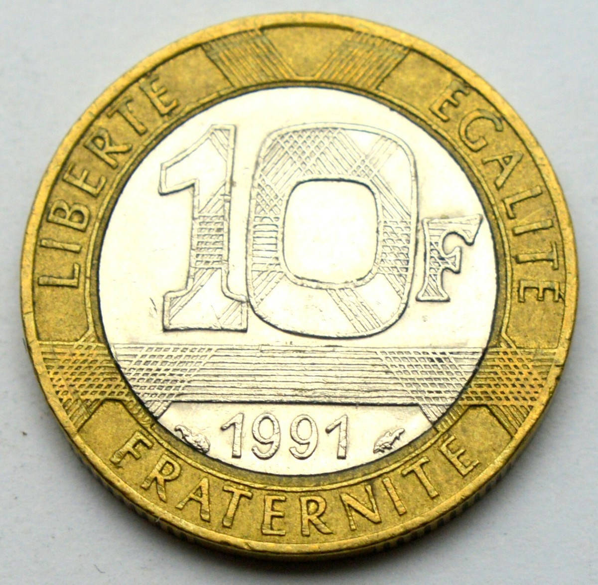 フランス 10フラン 1991年 硬貨 フランス 10フラン 1991年 バイメタル 古銭 硬貨 貨幣 - メルカリ
