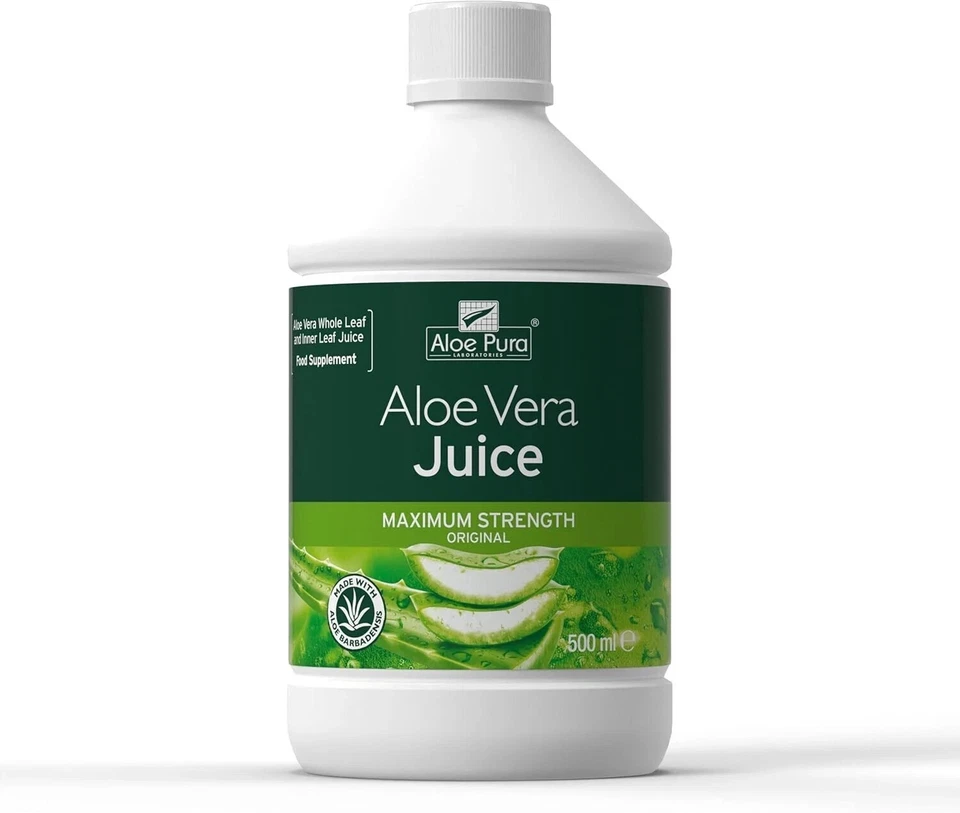 Aloe Pura Aloe Vera Maximum Strength Juice, Natural, Vegan, Cruelty Free, Food S