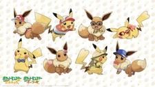 Pokemon anime pok mon red green pikachu eevee artist Pad Gaming Mat Desk