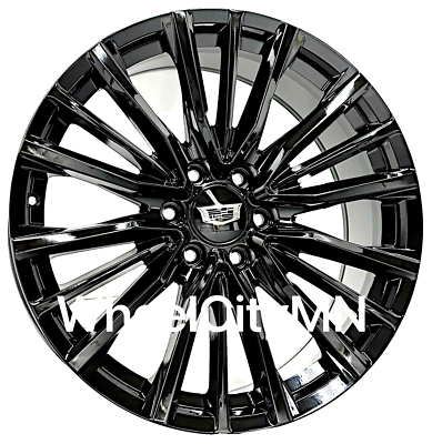 22” Gloss Black 4883 LZTH 84554351 OE Replica Wheels Cadillac