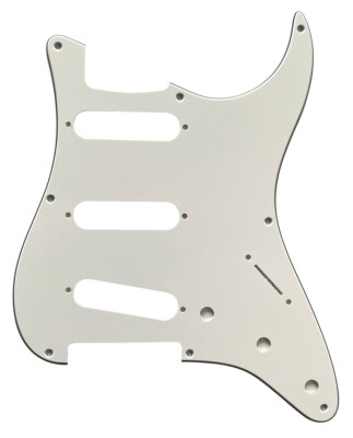 Pickguard For Fender US 57' 8 Sctew Stratocaster Strat Guitar 3-Ply-WHITE