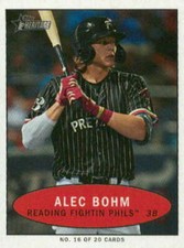 2020 Topps Heritage Minors 1971 Bazooka Numbered Test #16 Alec Bohm RC Rookie 