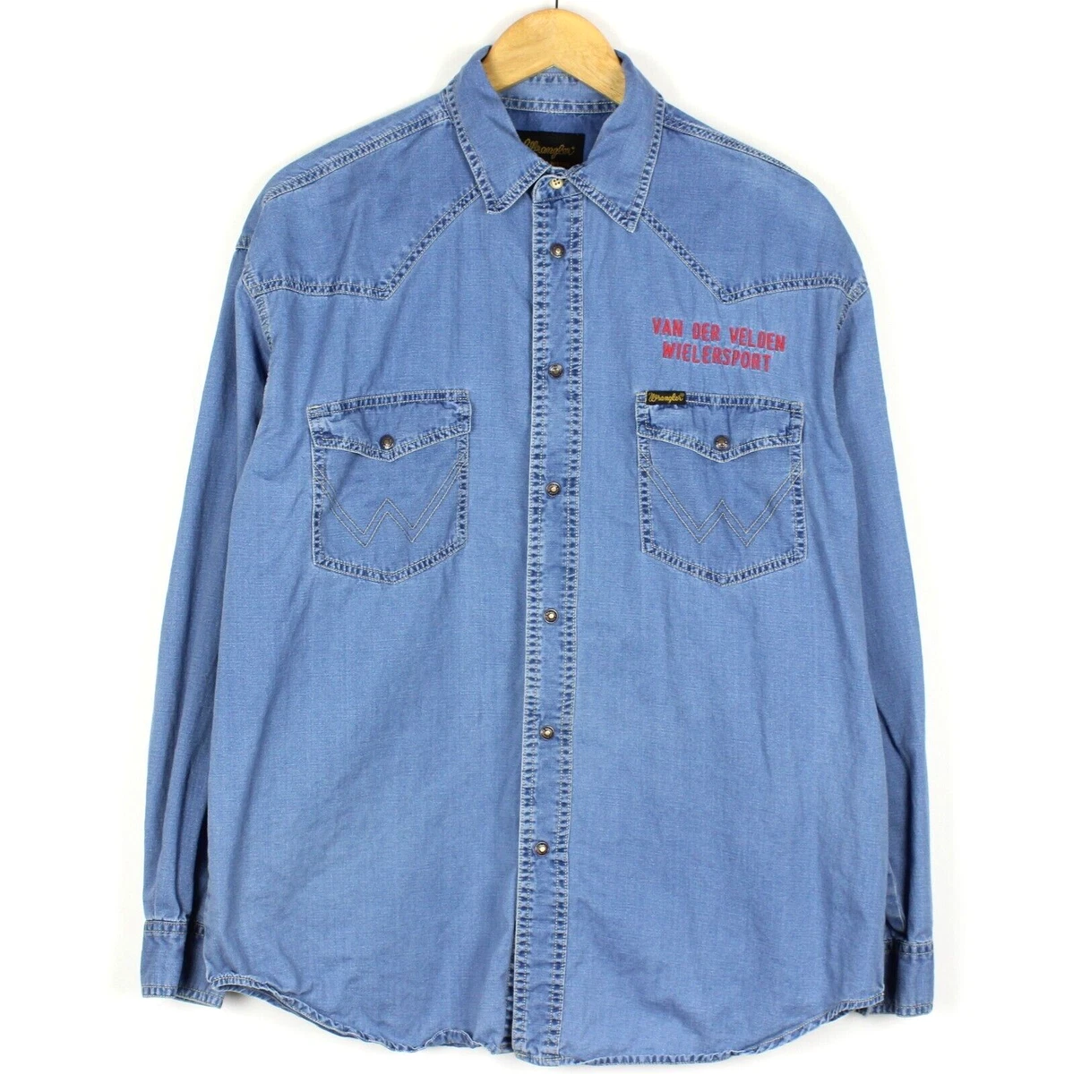Chemise en jean western Wrangler à manches longues