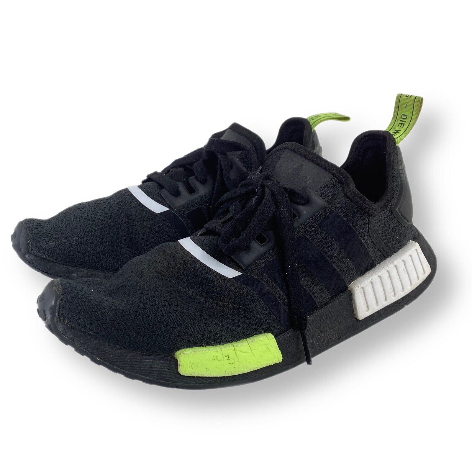 I udlandet protektor Kvadrant Size 10 - adidas NMD R1 Black Signal Green 2020 for sale online | eBay