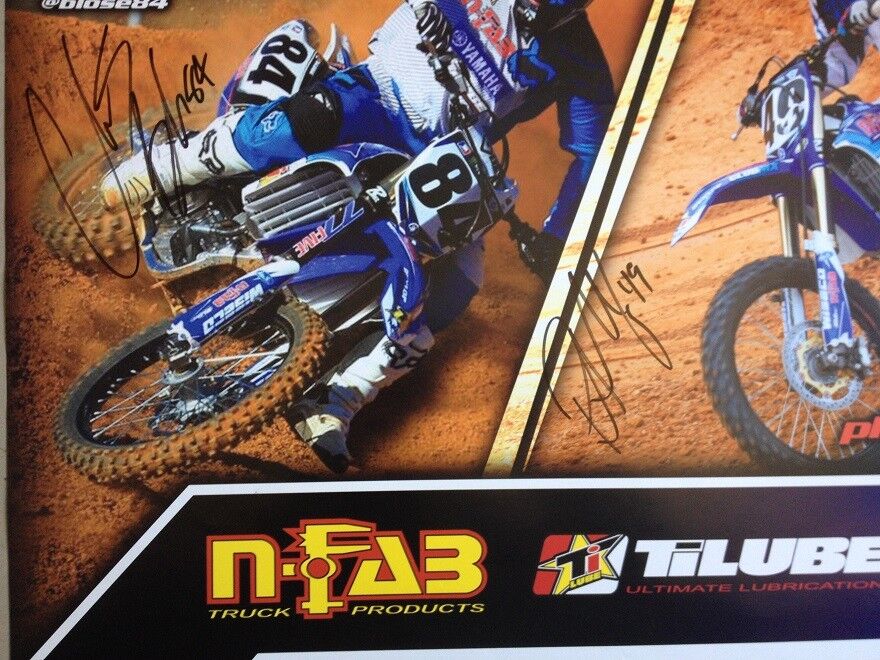 Phil Nicoletti Supercross Motocross autographed 8x10 photo poster COA Phil Nicoletti Supercross Motocross autographed 8x10 photo poster COA