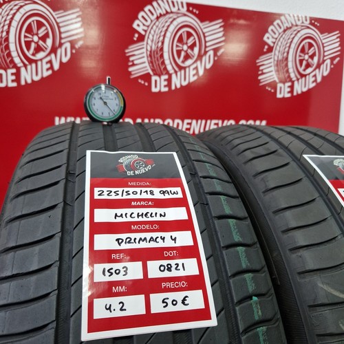 2x 225 50 R18 99W Michelin Primacy 4 4.2/4.1 mm Ref.1503 - Imagen 3 de 7