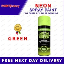 Neon Fluorescent Bright Spray Color Paint Aerosol DIY Matt Hi Vis 400/200ml - N5