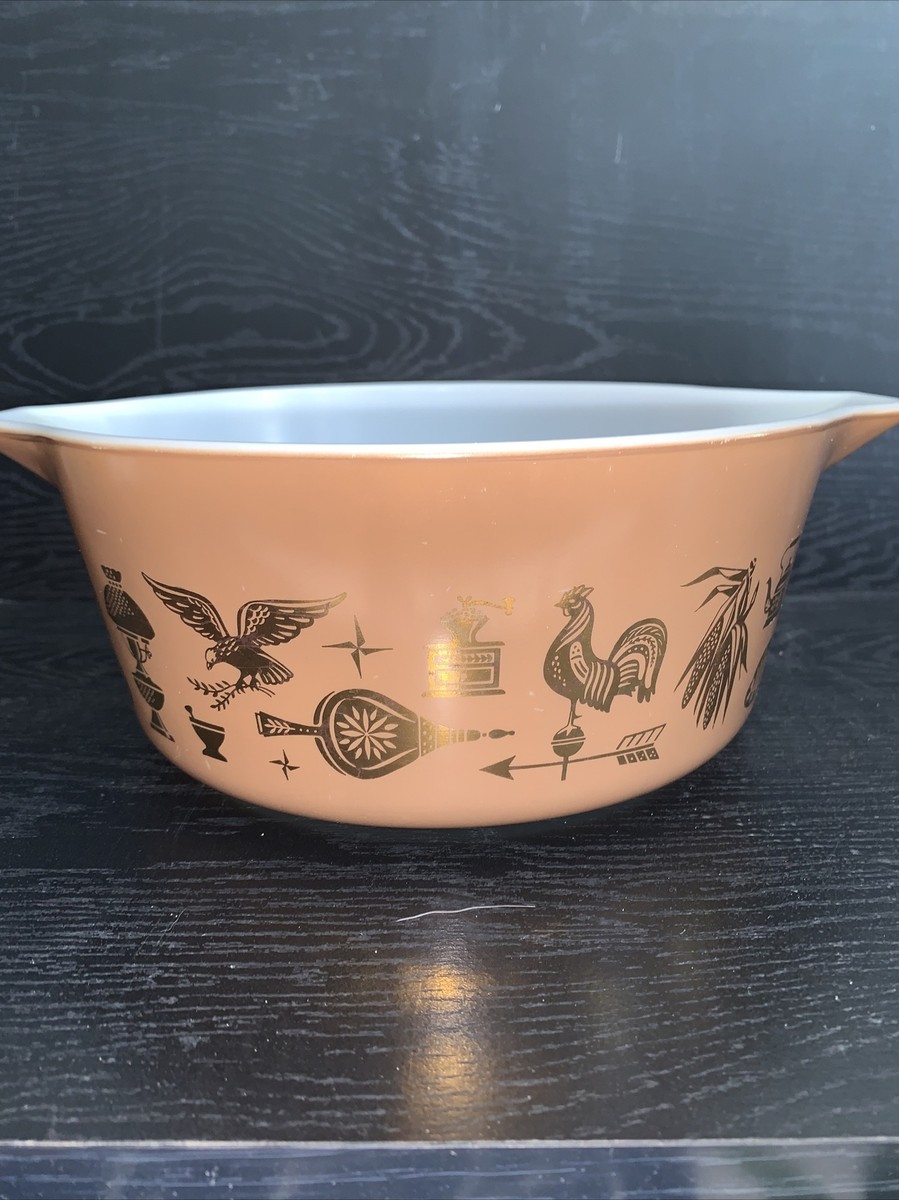 Kitchen Vintage Pyrex 475 B 1/2 Quart American Herit VTG Glass