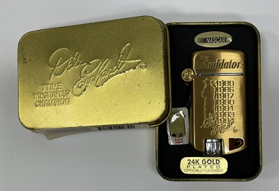 Dale Earnhardt The Intimidator 24K Gold Plated Lighter 7 Time