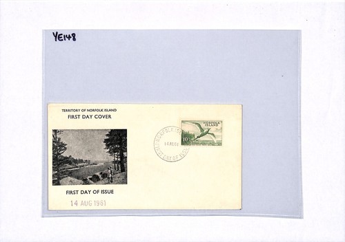 Australia NORFOLK ISLAND 1961 FDC 10s High Value BIRDS First Day Cover YE148 - Picture 7 of 8