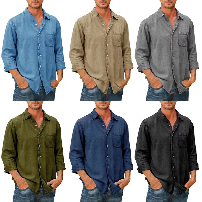 BRANDED Men Denim Shirts WHOLESALE at Rs 425 | Men Denim Shirt in Hyderabad  | ID: 24683940748