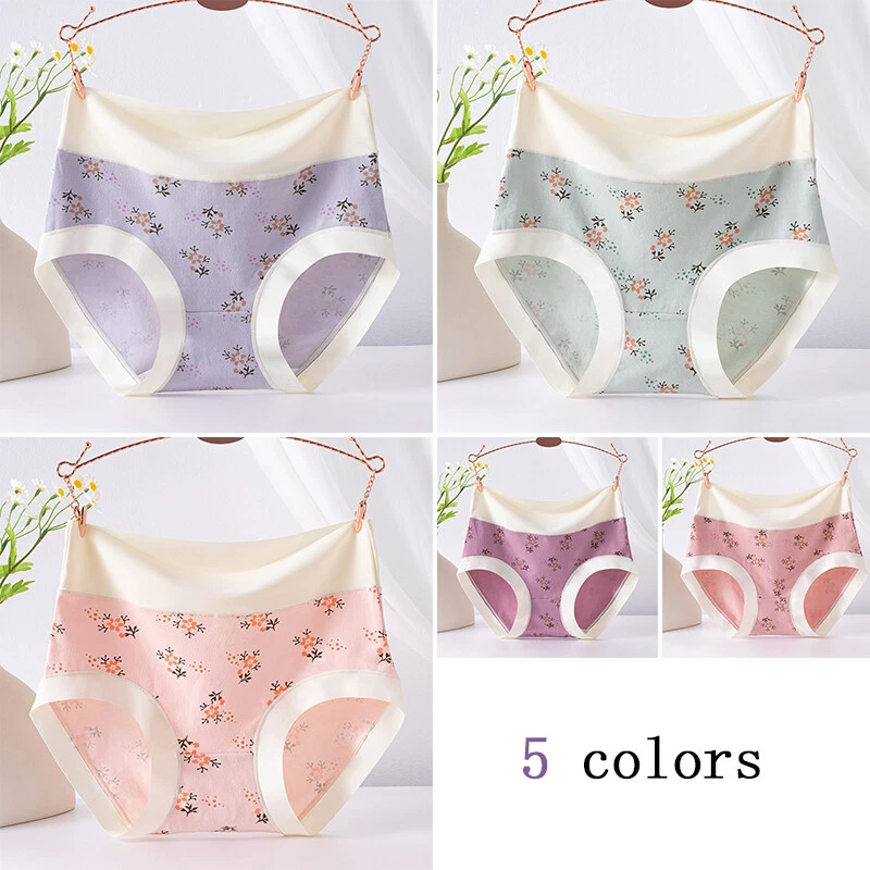 Ropa interior calzoncillos de algodón sin costuras cintura alta talla grande para mujer 40-100 kg Foto 2 de 4