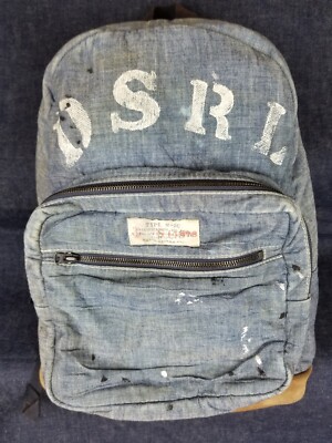 RALPH LAUREN POLO DENIM SUPPLY D.S.R.L. STENCIL DISTRESSED DENIM