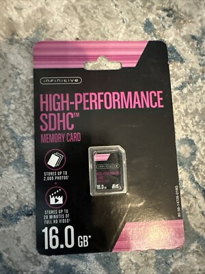 Infinitive 16GB SDHC High-Performance Memory Card New