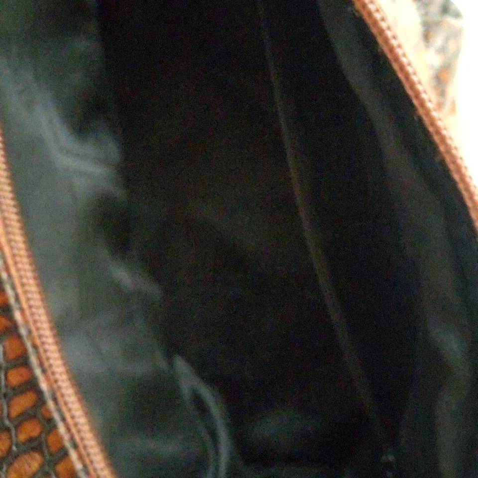 Bolso de Mano RENATO ANGI Cartera Cuero en Rojo Marrón USADO ¡Buen Estado de JPN! Foto 3 de 4