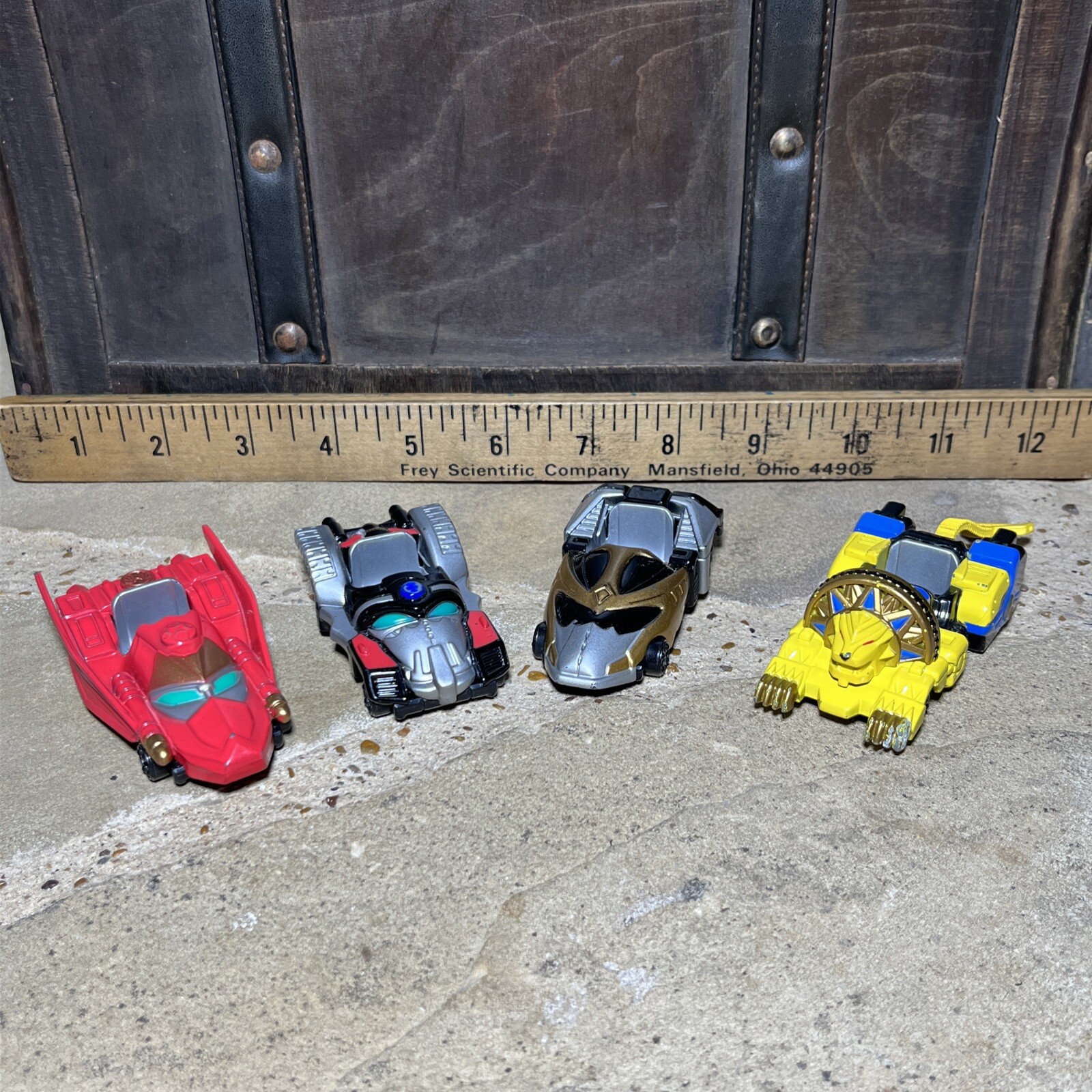 Bandai Power Rangers Ninja Storm DieCast Car Lot Lion Megazord Navy Red 2002