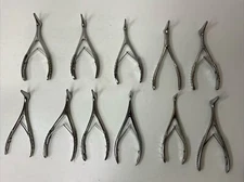 Set of 11 Nasal Specula Various Brands