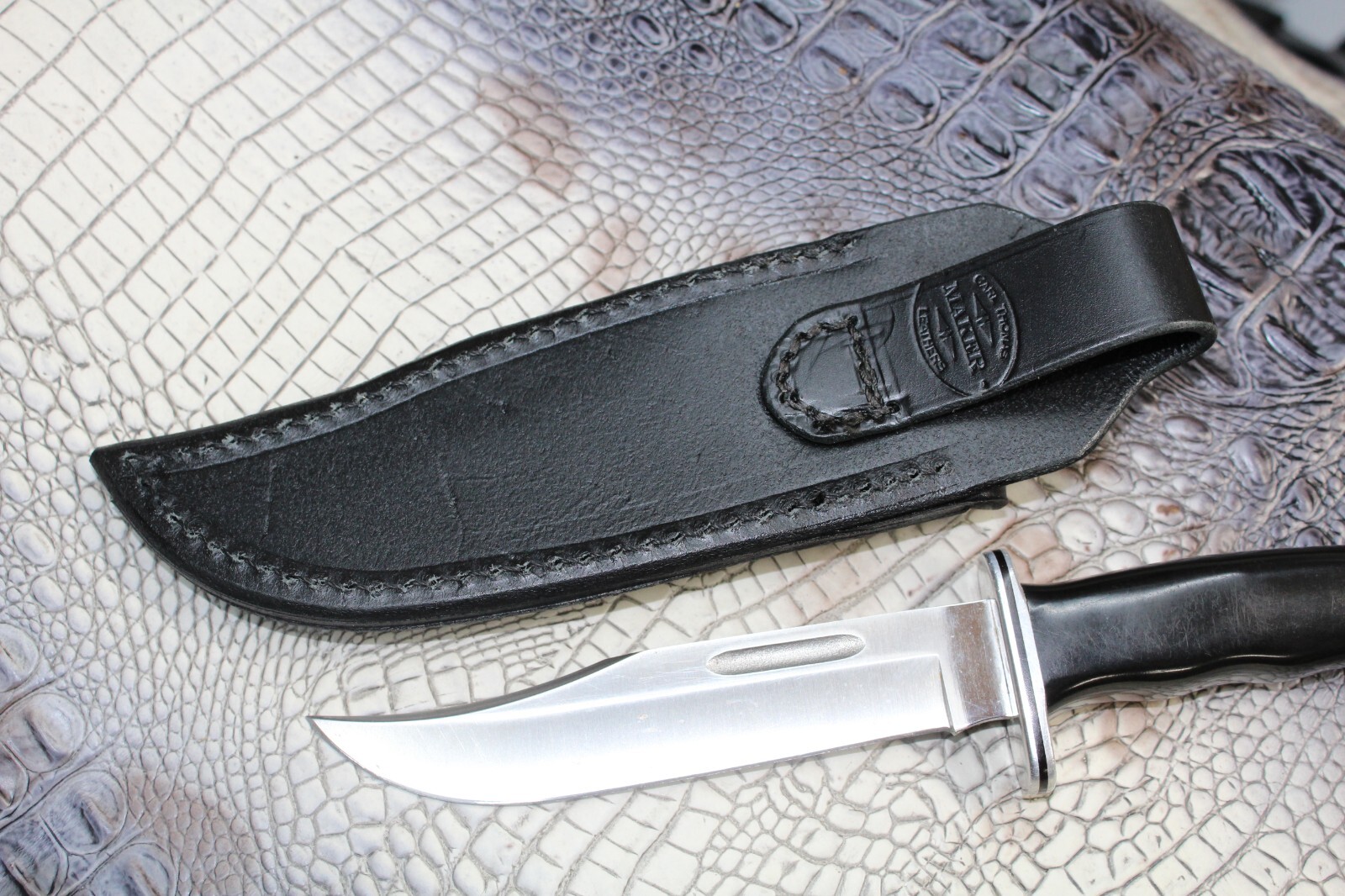 Custom Leather Knife Sheath Fits Buck 119 Special Fixed Blade Knife, Sheath Only