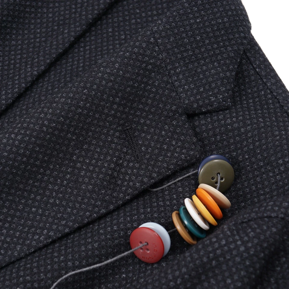 Abrigo deportivo Boglioli suave ojo de pájaro mezcla de cachemir 'K Jacket' 42 largo (UE 52L) NUEVO CON ETIQUETAS Foto 4 de 4