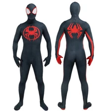 Upgraded Miles Morales Spider-Man Jumpsuit Spiderman Costume Halloween Cosplay