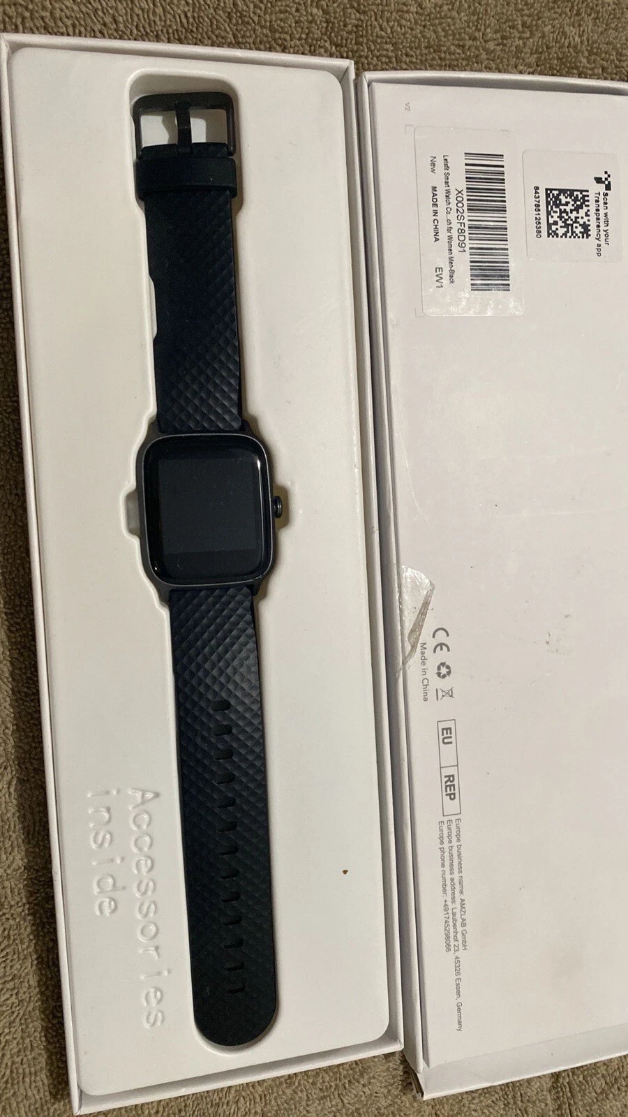 letsfit smart watch fitness tracker with heart rate compatible with iphone