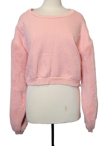 CLUB EXX PINK LANGARM PLÜSCH WEICHER PULLOVER GRÖSSE 3X b