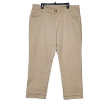 Faded Glory Womens Beige Capri Pants Plus Size 18WP