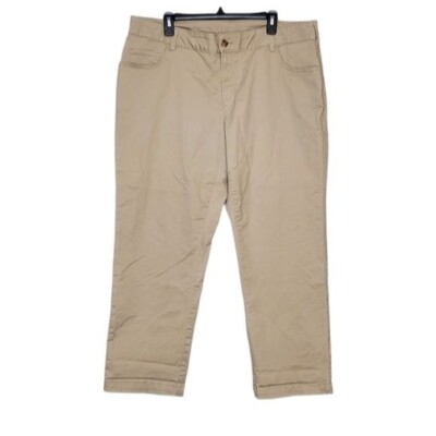 Faded Glory Womens Beige Capri Pants Plus Size 18WP