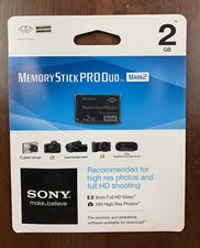 Sony MS-MT2G/TQ1 Memory Stick 2 GB PRO Duo Mark2 New Sealed Package