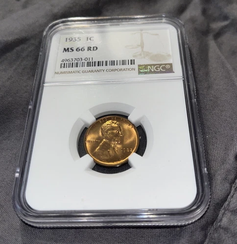 1935 P LINCOLN WHEAT PENNY NGC MS 66 RD