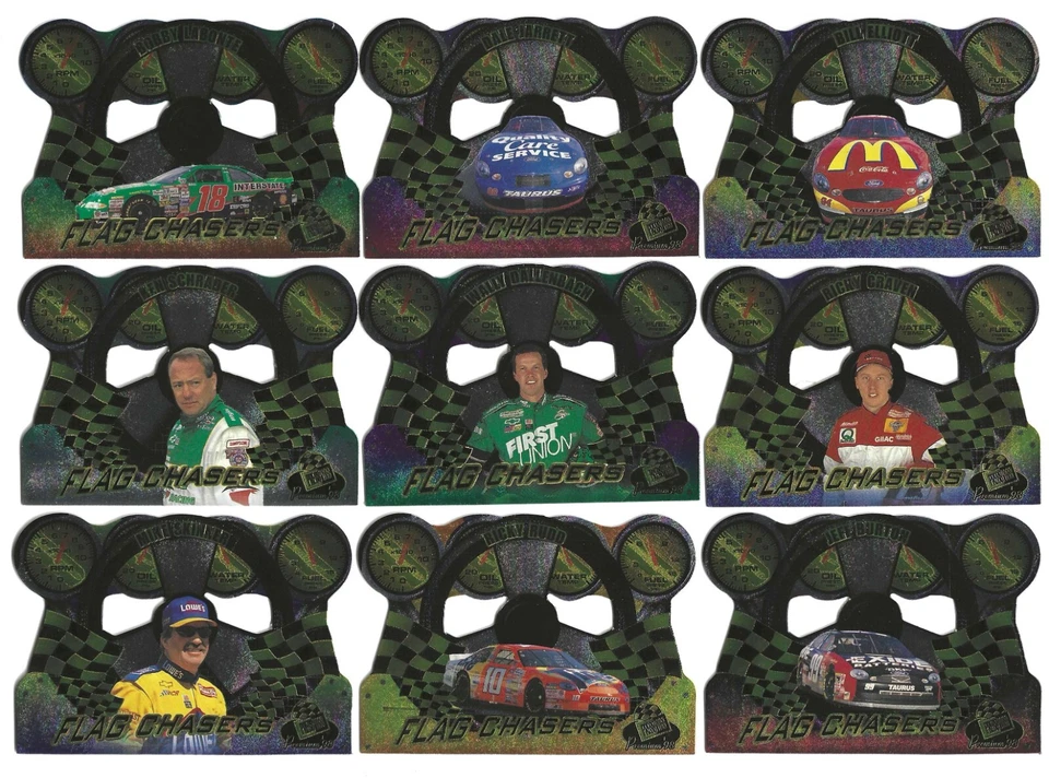 1998 Premium FLAG CHASERS #FC4 Mark Martin--ONE CARD ONLY! - Image 3 of 3